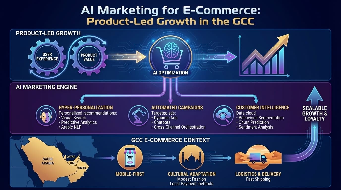 AI Marketing for E-Commerce: Product-Led Growth in the GCC — Industry Guides article by Hovi Digital Lab
